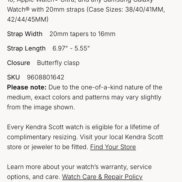 Kendra Scott Alex 5 Link Watch Band-Gold Tone - Picture 13 of 14